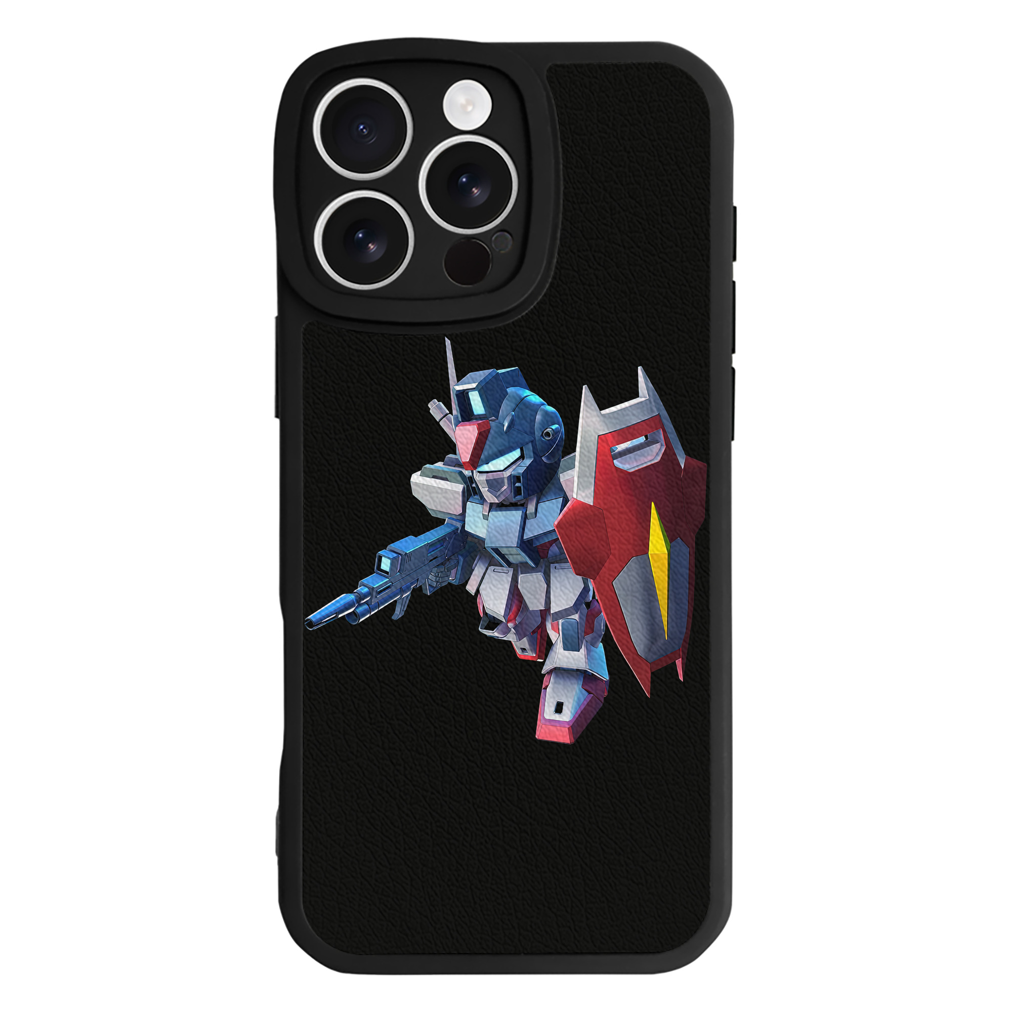 （画像用） 機動戦士ガンダム Mobile Suit Gundam 【iPhone 16シリーズ対応】シリコンスマホケース（レザー調） 材質：シリコン
